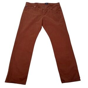AG Adriano Goldschmied The Graduate Tailored Leg Pants Rust Brown Men's 38x32